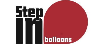 Logo step in balloons